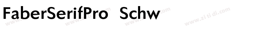 FaberSerifPro 86Schw字体转换